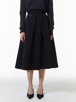 BONDING TUCK FLARE SKIRT