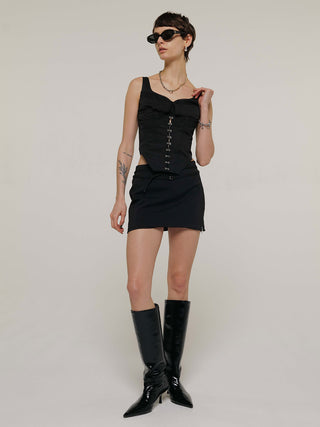 GRID MINI SKIRT