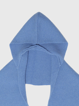 WOOL CASHMERE HOODIE MUFFLER