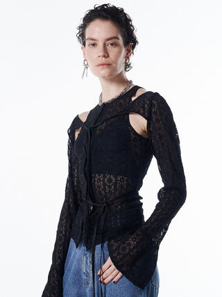 LACE COMPACT LAYERED TOPS