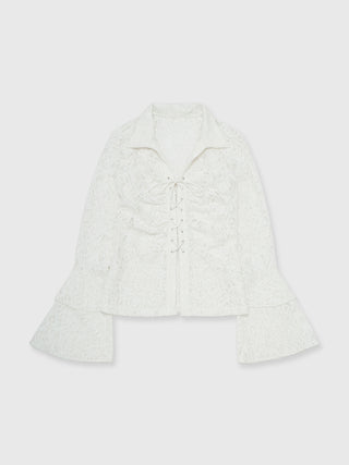 【2月中旬発送予定】LIQUIDE LACE BLOUSE