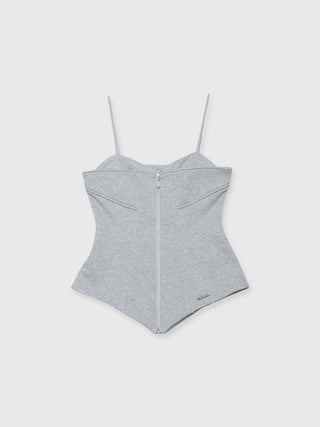 LAYERED DETAIL SWEAT BUSTIER