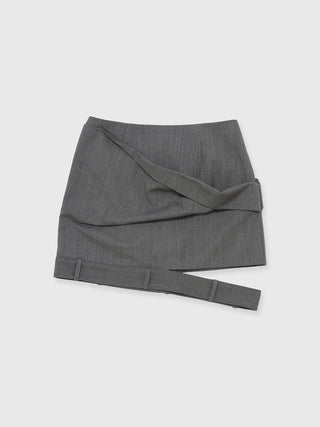 LOW WEST CUTTING MINI SKIRT