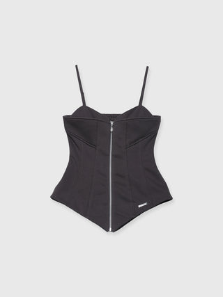 LAYERED DETAIL SWEAT BUSTIER