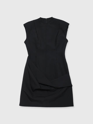 POWER SHOULDER MINI DRESS