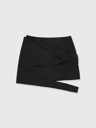 LOW WEST CUTTING MINI SKIRT