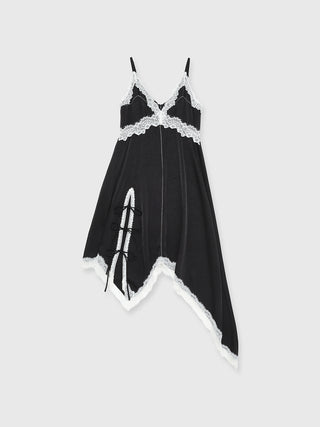 SIDE CUTTING LACE DRESS