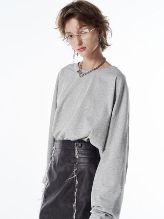 OVER PRINT LONG TSHIRT