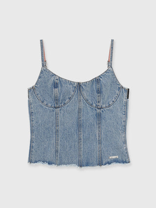 DENIM BUSTIER