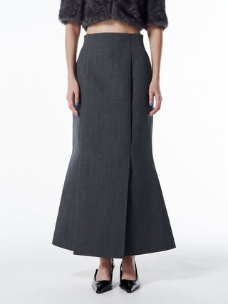 TACK WOOL SKIRT