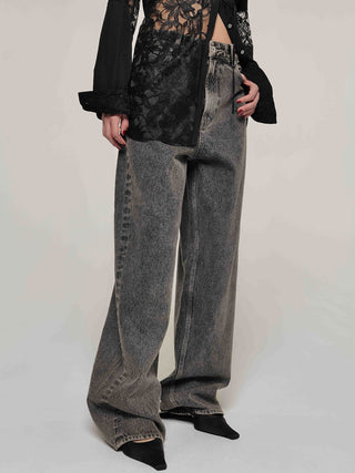 OVAL DENIM PANTS