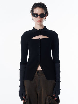 ARM SET KNIT CARDIGAN