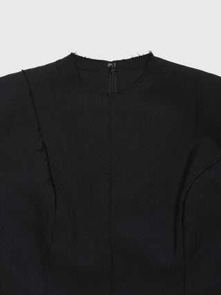 POWER SHOULDER MINI DRESS