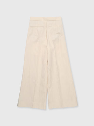 WASH WOOL WIDE PANTS