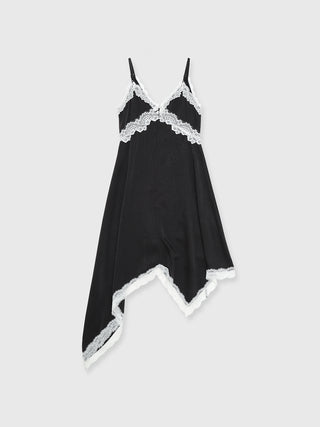 SIDE CUTTING LACE DRESS