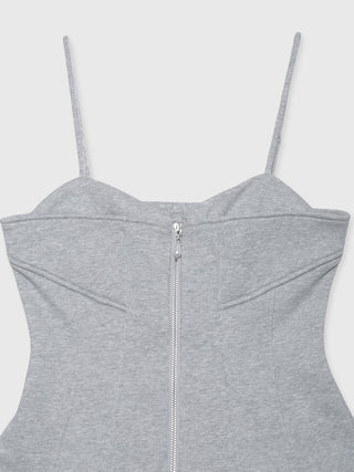 LAYERED DETAIL SWEAT BUSTIER