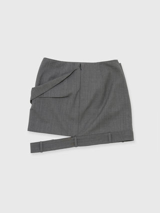 LOW WEST CUTTING MINI SKIRT
