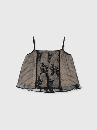 PANEL CUT LACE CAMISOLE