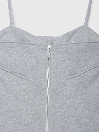 LAYERED DETAIL SWEAT BUSTIER