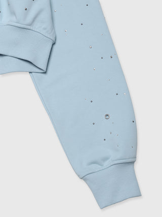 BIJOU CROPPED SWEAT HOODIE