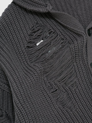 DAMAGE KNIT CARDIGAN