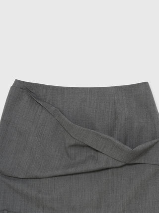 LOW WEST CUTTING MINI SKIRT