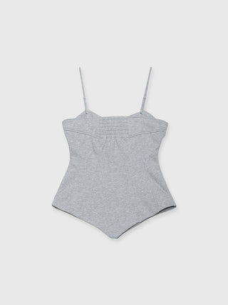 LAYERED DETAIL SWEAT BUSTIER