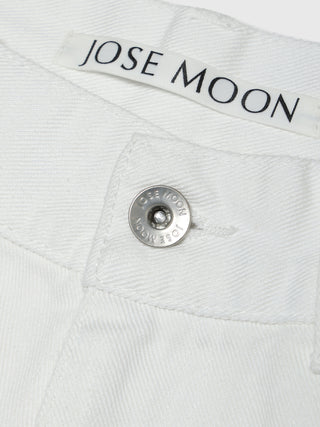 WIDE DENIM PANTS with PEARL