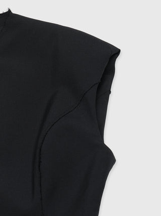 POWER SHOULDER MINI DRESS