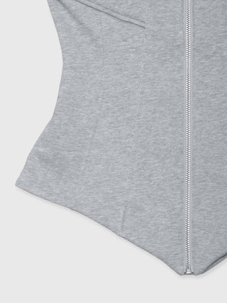 LAYERED DETAIL SWEAT BUSTIER