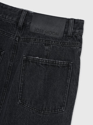 ZIP DENIM SKIRT