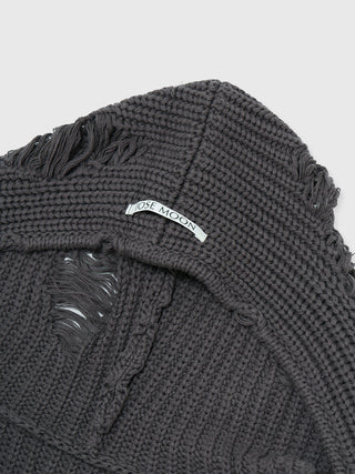 DAMAGE KNIT CARDIGAN