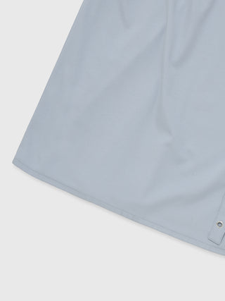 BICOLOR DRAPE DRESS