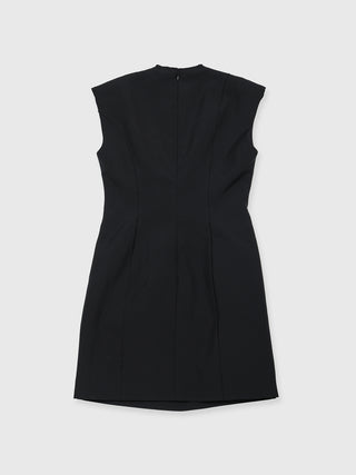 POWER SHOULDER MINI DRESS
