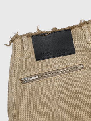 WIDE LEG SLIT DENIM
