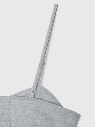 LAYERED DETAIL SWEAT BUSTIER