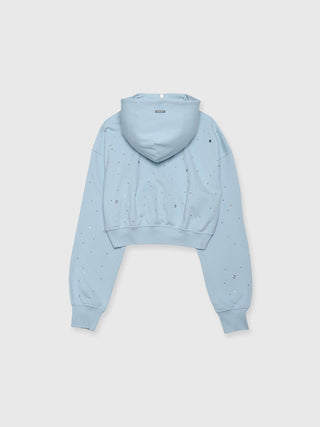 BIJOU CROPPED SWEAT HOODIE