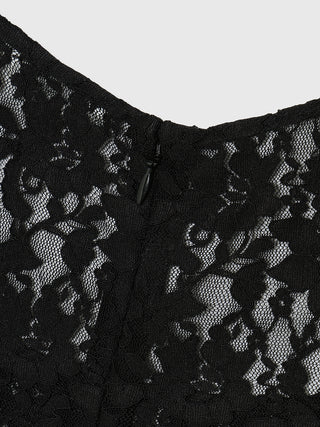 【2月中旬発送予定】COWL TUCK LACE DRESS