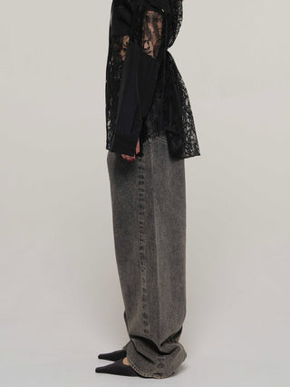 OVAL DENIM PANTS