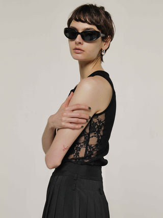 LACE SEAM CUT TOPS