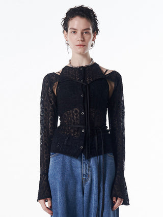 LACE COMPACT LAYERED TOPS