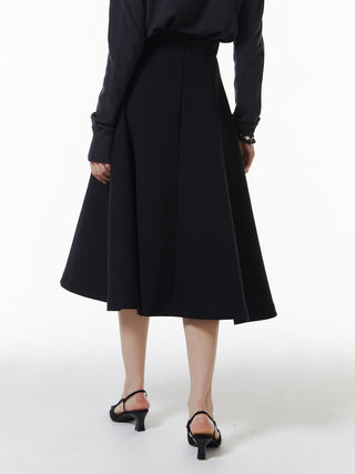 BONDING TUCK FLARE SKIRT