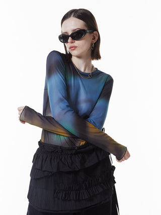 SHEER PATERN TOP
