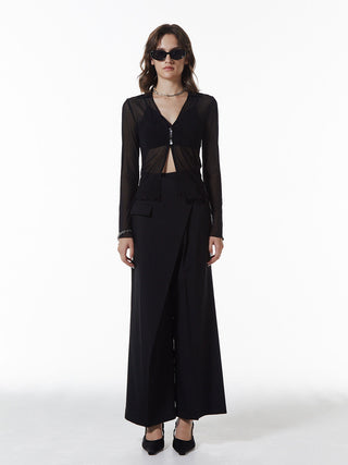 SHEER PATERN CARDIGAN