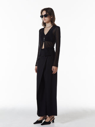 SHEER PATERN CARDIGAN