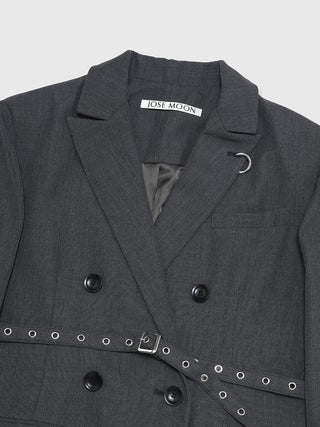 BELTED TAILORED JACKET
