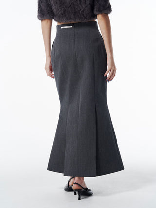 TACK WOOL SKIRT