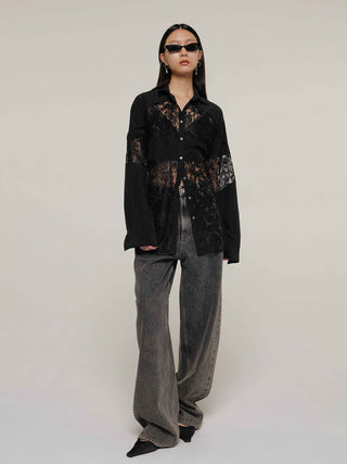 OVAL DENIM PANTS