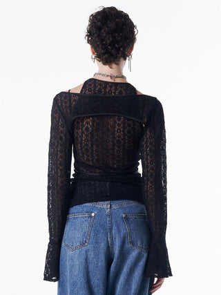 LACE COMPACT LAYERED TOPS