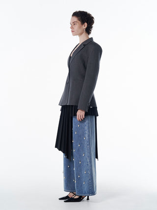 WAIST CONSCIOUS PAT IN JACKET